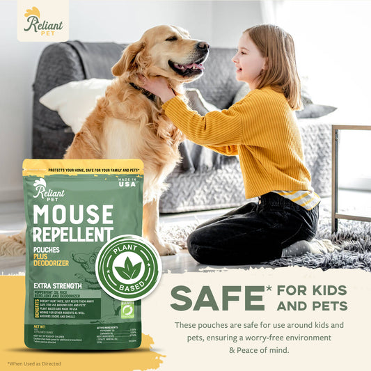 Mouse Repellent Pouches - Made With Peppermint - USA