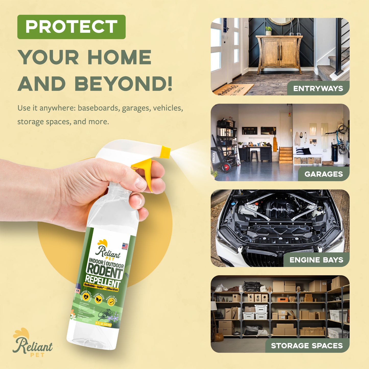 Rodent Repellent made with Peppermint Oil