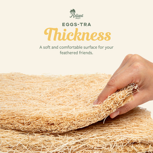 Reliant Pet - Chicken Nesting Pads for Chicken Coop - 13" x 13" - (10 Pack)