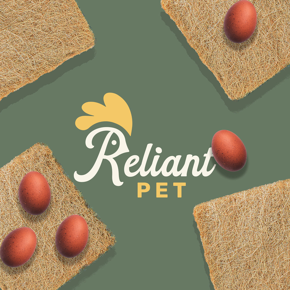 Reliant Pet - Chicken Nesting Pads for Chicken Coop - 13" x 13" - (10 Pack)