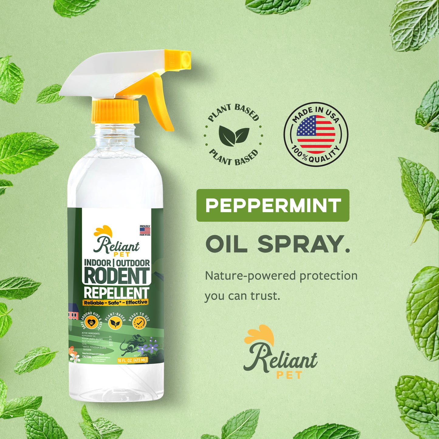 Rodent Repellent made with Peppermint Oil