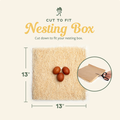 Reliant Pet - Chicken Nesting Pads for Chicken Coop - 13" x 13" - (10 Pack)