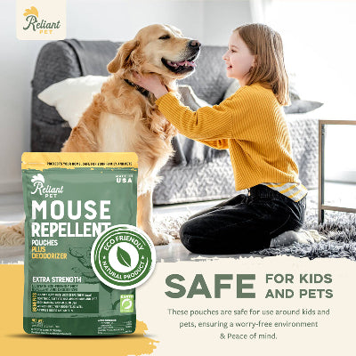 Mouse Repellent Pouches - 12 Pack - Made With Peppermint - Pet Safe