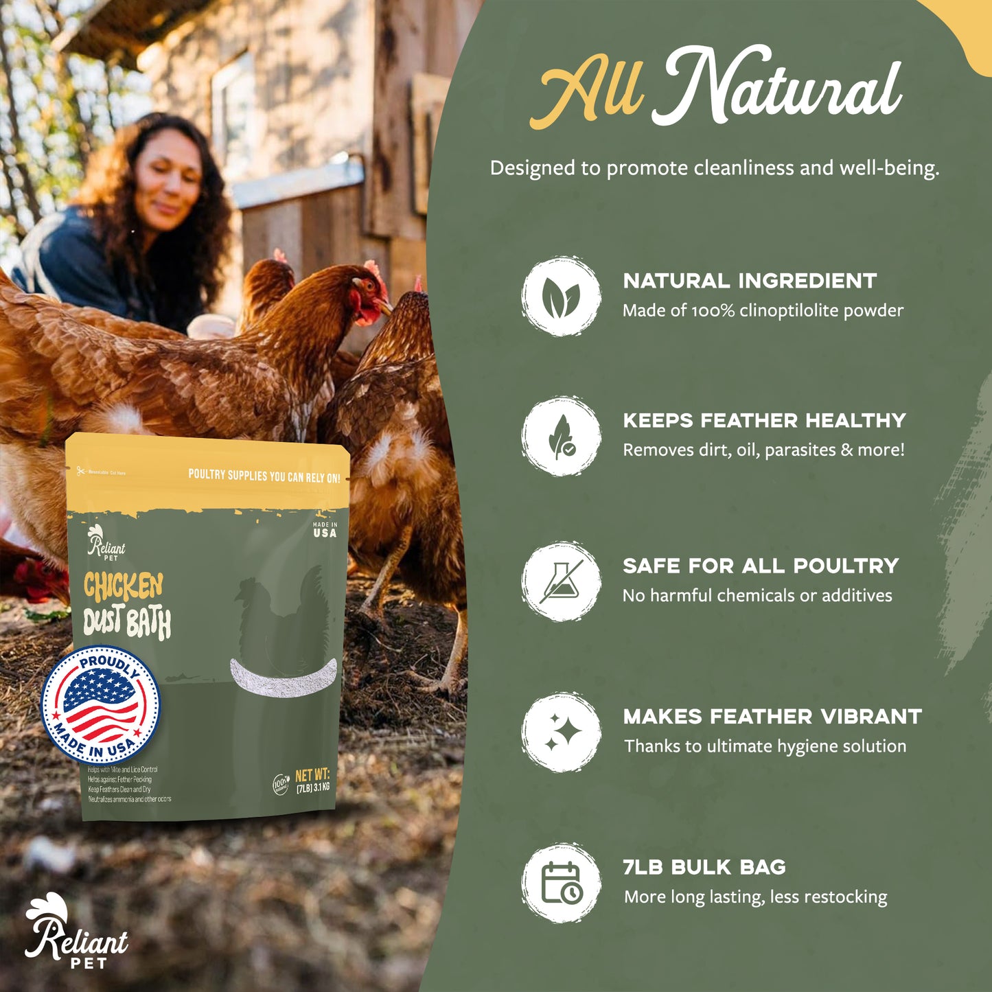 Chicken Dust Bath - 7LBS